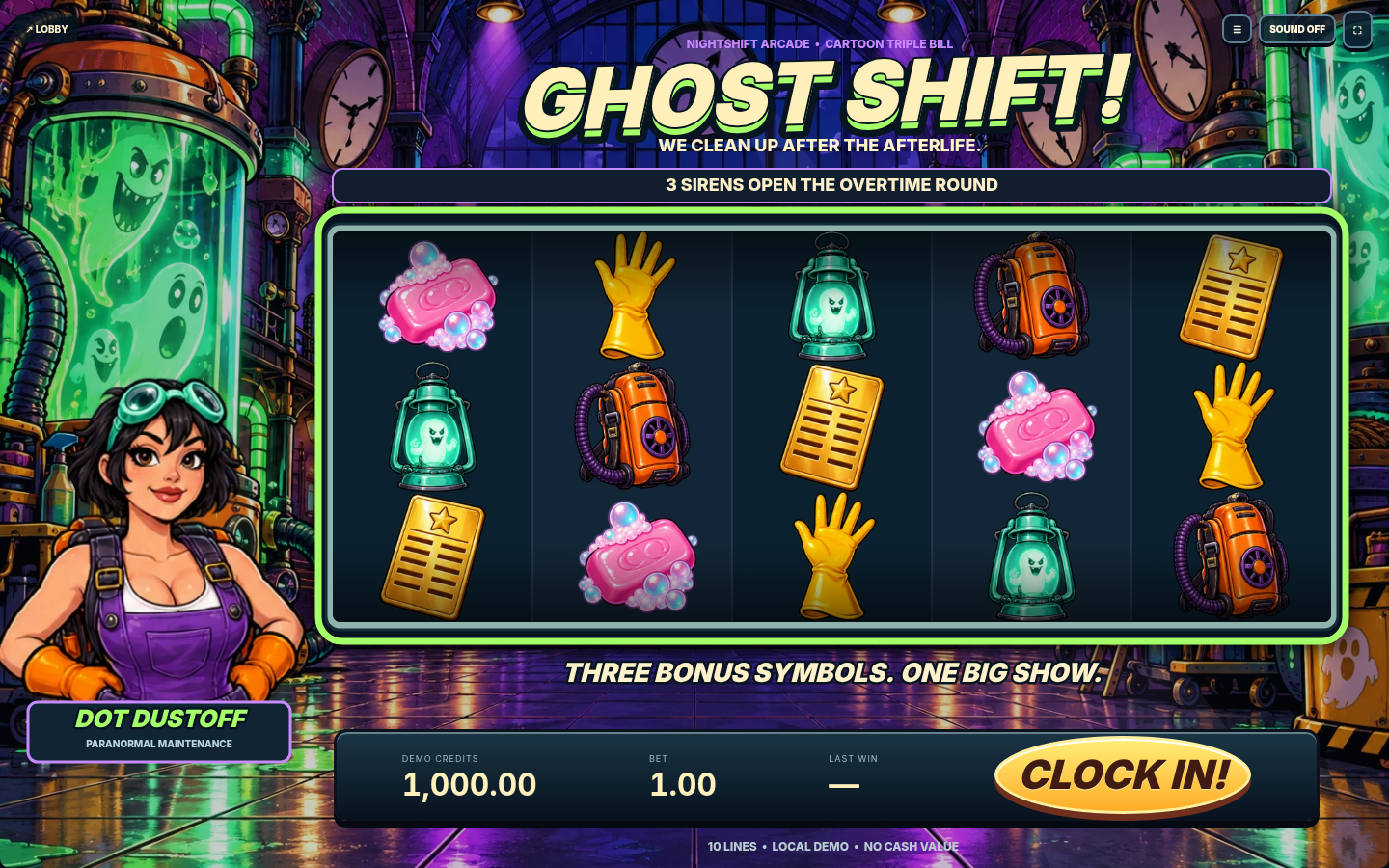 Ghost Shift! game artwork and screen