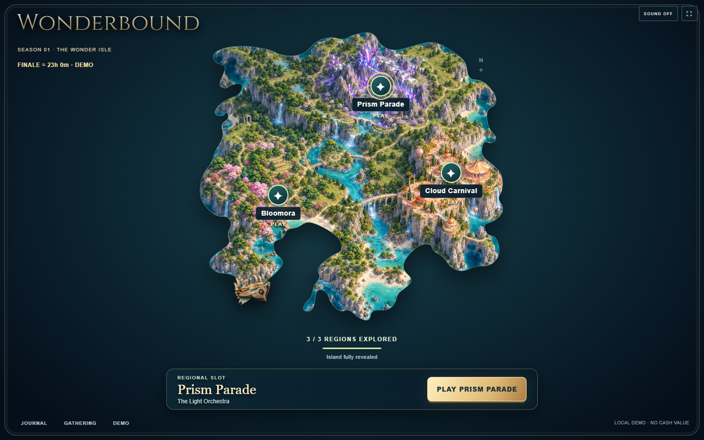 Wonderbound game artwork and screen